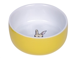 Kanin keramik skål - Rabbit gul